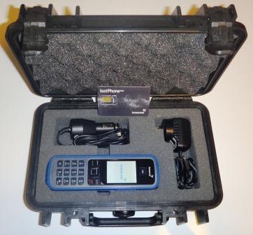 IsatPhone PRO Satellite Telephone with 100 unit PrePaid SIM card, in Pelican 1170 hard case