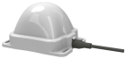 Skywave IDP-800 and IDP-100 Low Elevation Antenna, side-entry 5.0m cable with SMA-male connector