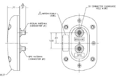 iridium Beam RST703 Dual Mode Antenna