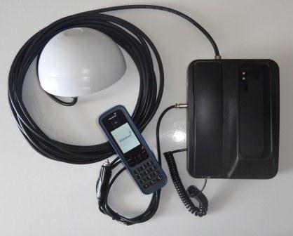 IN-00-136079-100-M Kit, INMARSAT IsatPhone PRO, MARINE Kit, Satellite Telephone, with 100 Prepaid Unit SIM, and Complete Marine Kit with Cable and Dual Mode Antenna